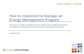 How to Implement & Manage an Energy Management Program