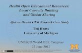 African Health OER Network - OER World Congress