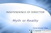 Independency Of Director -Myths and Realities