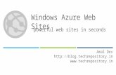 Azure bootcamp web sites