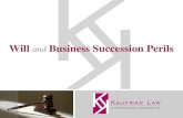 Kaufman Law: Will and Business Succession Perils