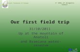 1st field trip of the Greek Comenius team - NaTurE