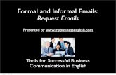 Formal and Informal Email Writing - Request Emails