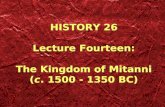 Lecture 14   kingdom of mitanni (b)
