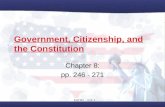 Chapter 8   Government, Citizenship, and the Constitution