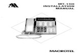 Macrotel mt16 h installation & maintenence manual