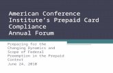 Preparing For The Changing Dynamics And Scope Of Federal Preemption In The Prepaid Context