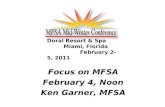 Ken Garner - Focus on MFSA