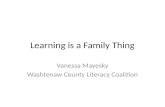 Washtenaw County Literacy Coalition: Learning is a Family Thing