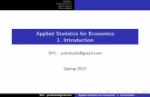 Applied Statistics - Introduction