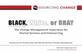 Black, White or Gray - The Change Management Imperative for Shared Services and Outsourcing