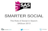 The Role of Social in Search - SAScon 2013