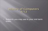 M4 - Computing - History