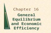 General Equilibrium And Economic Efficiency