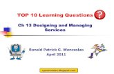 Chapter13 Designing and Managing Services Questions - Wenceslao