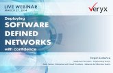 Webinar deploying software defined networks with confidence