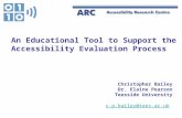 W4A 2010 Education Tool to Support the Educational Process Chris Bailey