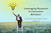 Leveraging Research in Consumer Behavior
