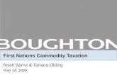 First Nations Commodity Taxation