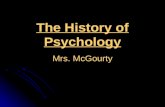 History of Psychology McGourty