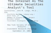 The Internet as the Ultimate Security Analyst's Tool