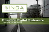 INCA Transform Digital Conference Agenda