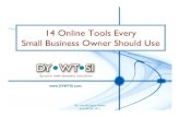 14 Online Tools Every Small Business Owner Should Use