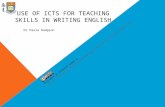 Use of ICT for teaching skills in English writing