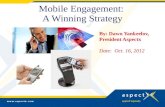 Mobile Engagement 2012:  A Winning Strategy