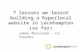 7 lessons we learnt building a hyperlocal website in Leckhampton