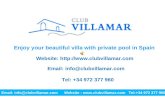 Villas in Spain - Find Villas in Spain - ClubVillamar