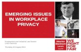 QLD EILS Seminar: Emerging Issues in Workplace Privacy