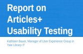 Articles+ usability testing