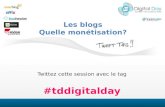 Tddigitalday monetisation blogs