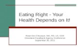 Eating right -your_health_depends_on_it!