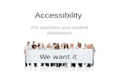 Accessibility, Inclusivity and Copyright