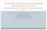 Book Review Strategic Innovation Embedding Innovation As A Core Competency In Your Organization