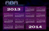 ABA 2014 Calendar