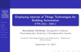 Employing Internet of Things Technologies for Building Automation