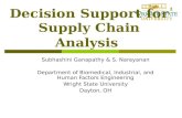 Decision Support for Supply Chain Analysis