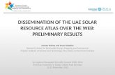 Dissemination of the UAE solar resource atlas over the web: preliminary results