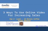 How To Increase Sales with Video Marketing