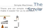 Simple Machine: The Screw