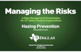 5 - Hazing Prevention - Risk Management