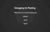Imagery in poetry