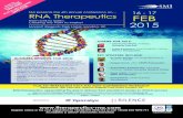 SMi Group's 6th annual RNA Therapeutics 2015 conference