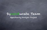 Synerducate - Venture Lab - Opportunity Analysis Project