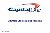capital oneCapital One Financial Corp. Shareholders Meeting Presentation