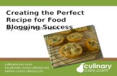 Create the Perfect Recipe for Food Blogging Success
