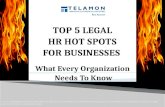 Top 5 HR Legal Hot Spots for Businesses